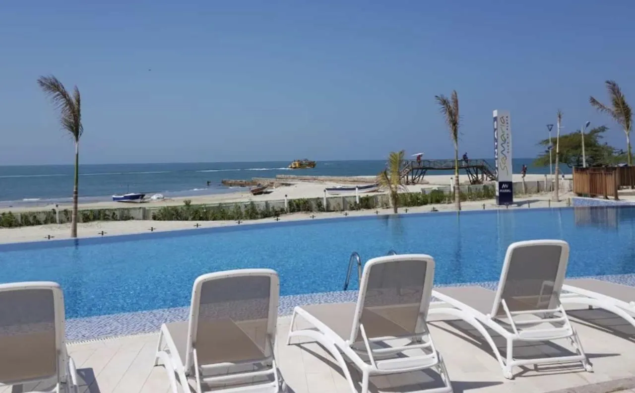 Samaria - Apartamento En Club De Playa, Santa Marta 公寓 圣玛尔塔